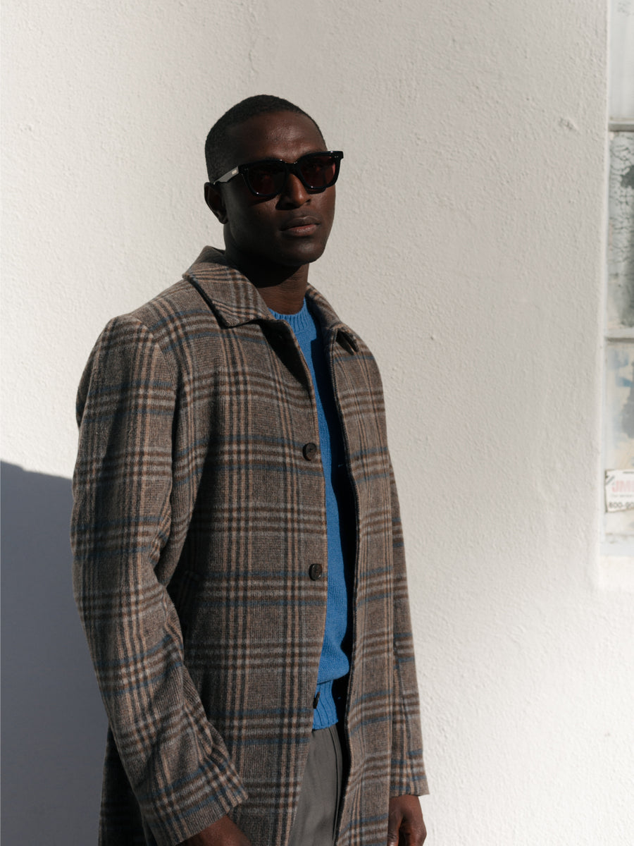 McKay Check Wool Coat – The Optimist LA