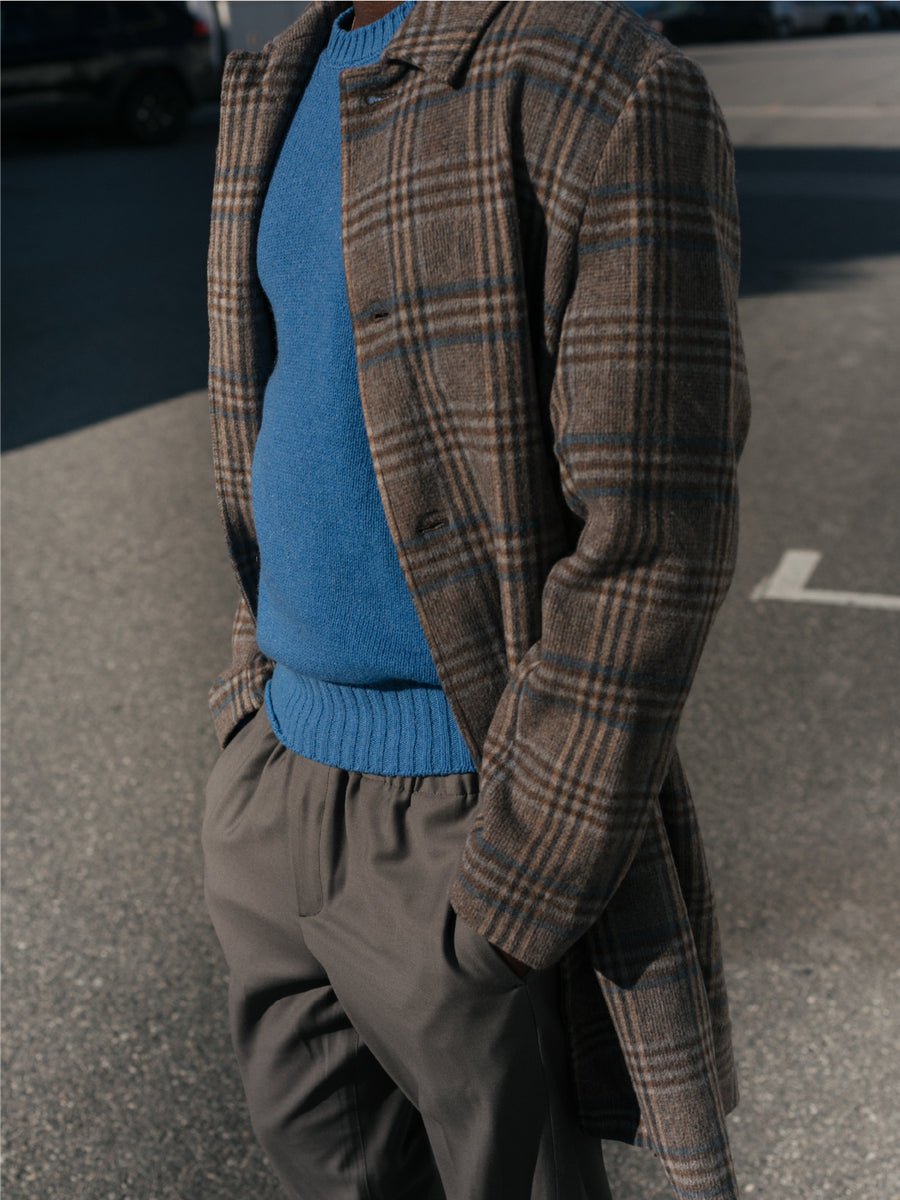 McKay Check Wool Coat – The Optimist LA