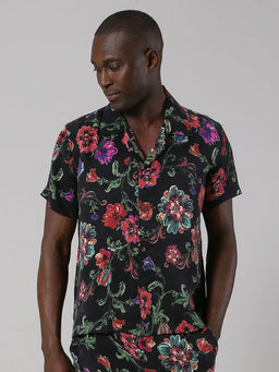 HAWAII SHIRT  black wash – Naken the Label